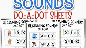 10 Beginning Sounds Worksheets | Free Kindergarten or Pre K Activities