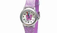 Kiddus Watch for Girls. Children’s Analogue Wristwatch Stylish and Educational. Japanese Quartz Movement. Cute & Elegant. Glitter Dreams Purple Butterfly