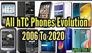 All hTC phones evolution 2006 To 2020
