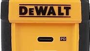 DEWALT 2-Port USB PD Charger — Worksite USB C Charger Block — 49.5W Dual Port Fast Charger — USB Type C PD and QC 3.0 Foldable Wall Charger Plug for iPhone 14 13 12 Pro Max Apple Watch iPad Pro Air