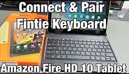 Fire HD 10 Tablet : How to Connect/Pair Bluetooth Keyboard (Fintie Keyboard)