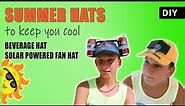 How to make 2 Awesome hats to keep you cool | DIY Funny Summer caps