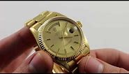 Pre-Owned Rolex Oyster Perpetual Day-Date 1803 Luxury Watch Review