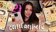 making my iPhone AESTHETIC with COFFEE ☕️🤎✨🍂