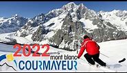Skiing at Mont Blanc (Courmayeur 2022)