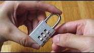Master Lock - How to Set and Reset Combination Instructions (HD 1080p)
