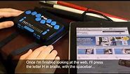 Using the Focus 14 Blue Refreshable Braille Display with iOS Devices