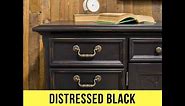 How to Get the Distressed Black Finish