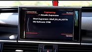 Audi MMI 3G+ red engineering menu