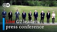 Live: G7 leaders joint press conference (2/2) | DW News