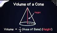 Volume of a Cone - Visual Explanation and Example (Mastering Geometry)