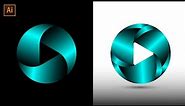 How to Create 3D Gradient Logo in Adobe Illustrator | (Easy Tutorial)
