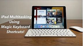 How to do multitasking in iPad using Keyboard Shortcuts! iPadOS 15
