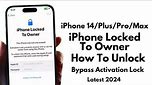 iPhone 14 Series Unlock ! How To Unlock iPhone Locked To Owner Without Computer Or Jailbreak ! 2024