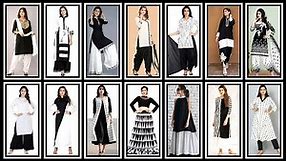 🖤 🤍 Black and White Combination Dress Ideas | Black and White Dress Design | Fashion NEXT