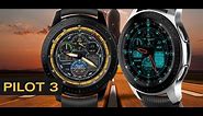 ✈ PILOT VIEW 3 watch face for Samsung Galaxy watch, Gear S3 and Gear S2 by Watch Base