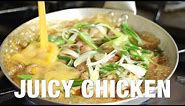 How to make Oyakodon - a simple Japanese chicken and egg rice bowl recipe