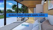 China Apple Cabin Modern Luxury Garden Office Pod Design