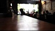 Bar Counter - Free HD Stock Footage (No Copyright) -- Restaurant / Café / Bar
