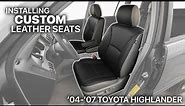 How To Install Leather Seat Upholstery In 04-07 Toyota Highlander - LeatherSeats.com