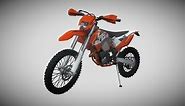 KTM Dirt Bike - Download Free 3D model by OCTbuilds