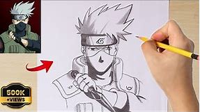How To Draw Kakashi || Kakashi Drawing || How To Draw Anime / Kakashi Hatake #drawing #pencildrawing