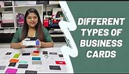 Different Types of Business Cards