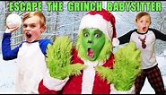 Escape the Babysitter (Again)! The Grinch Babysitter Showdown To Save Christmas! Fun Squad