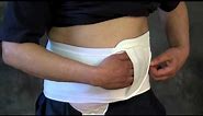 Ostomy Support Belt Fucionel ™ Unique from all other belts with easywear glove by CUI wear (UK)