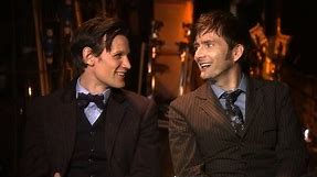 Matt Smith and David Tennant Behind the Scenes of the Doctor Who 50th Anniversary Special - BBC