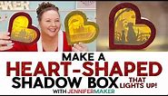 Make A Heart-Shaped Shadow Box That Lights Up | Valentine's Day Project | Free SVGs