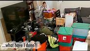 EXTREME DECLUTTER AND ORGANIZATION OF MY HARRY POTTER CLOSET! | Yikes! It's a mess!