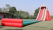 12m High Blow up Giant Shark Inflatable Water Slide with Pool Track for Adults Beach and Water Parks