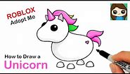 How to Draw a Unicorn 🦄| Roblox Adopt Me Pet