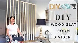 DIY with Elle - DIY Wood Slat Room Divider