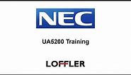 NEC UA5200 Phone Training