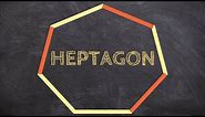 How to find the sum of interior angles for a heptagon