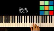 How To Play A Gsus4 Chord On The Piano