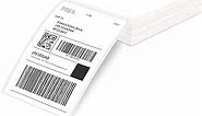 Phomemo 4x6 Thermal Label Printer Paper - 100 PCS White 4"x6" Fan-Fold Labels Shipping Supplies Labels - Permanent Adhesive Thermal Shipping Label for Shipping Packages - Water/Oilproof Mailing Labels