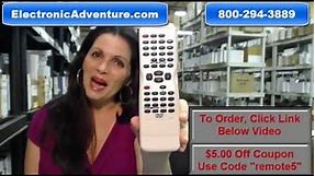 Original Sylvania NA206 TV-VCR-DVD Remote Control (NA206UD) Coupon $5 Off - ElectronicAdventure.com