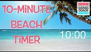 10 Minute Beach Timer for Writing Sprints & Productivity ⛱🌴🌺
