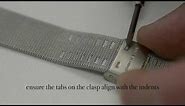 How to adjust the size of a metal watch strap