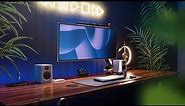 Clean and Vibrant Desk Setup (Feat. Desky Sit Stand Desk)