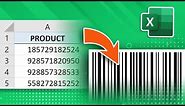 How to create barcodes in Excel [for all versions]