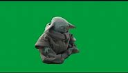 Baby Yoda Meditating | The Book of Boba Fett: Green Screen