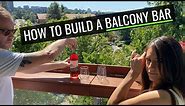 Balcony Bar/Table - How to build a balco bar - AND attach to your railing