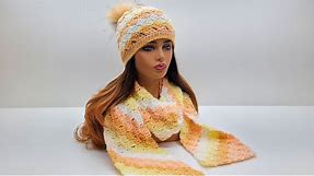 Easy Crochet C2C Hat and Scarf | Crochet easy hat scarf set | Bag O Day Crochet Tutorial