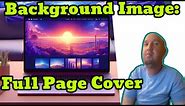 How to Make Background Image Cover Whole Page CSS
