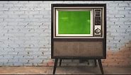 Retro tv Greenscreen video effect Old tv Overlay Intro outro free cc