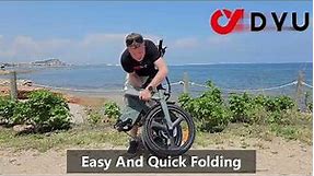 🚲💥 "The Future of Folding Bikes: DYU T1 with Torque Sensor Review!" 🌟🛴